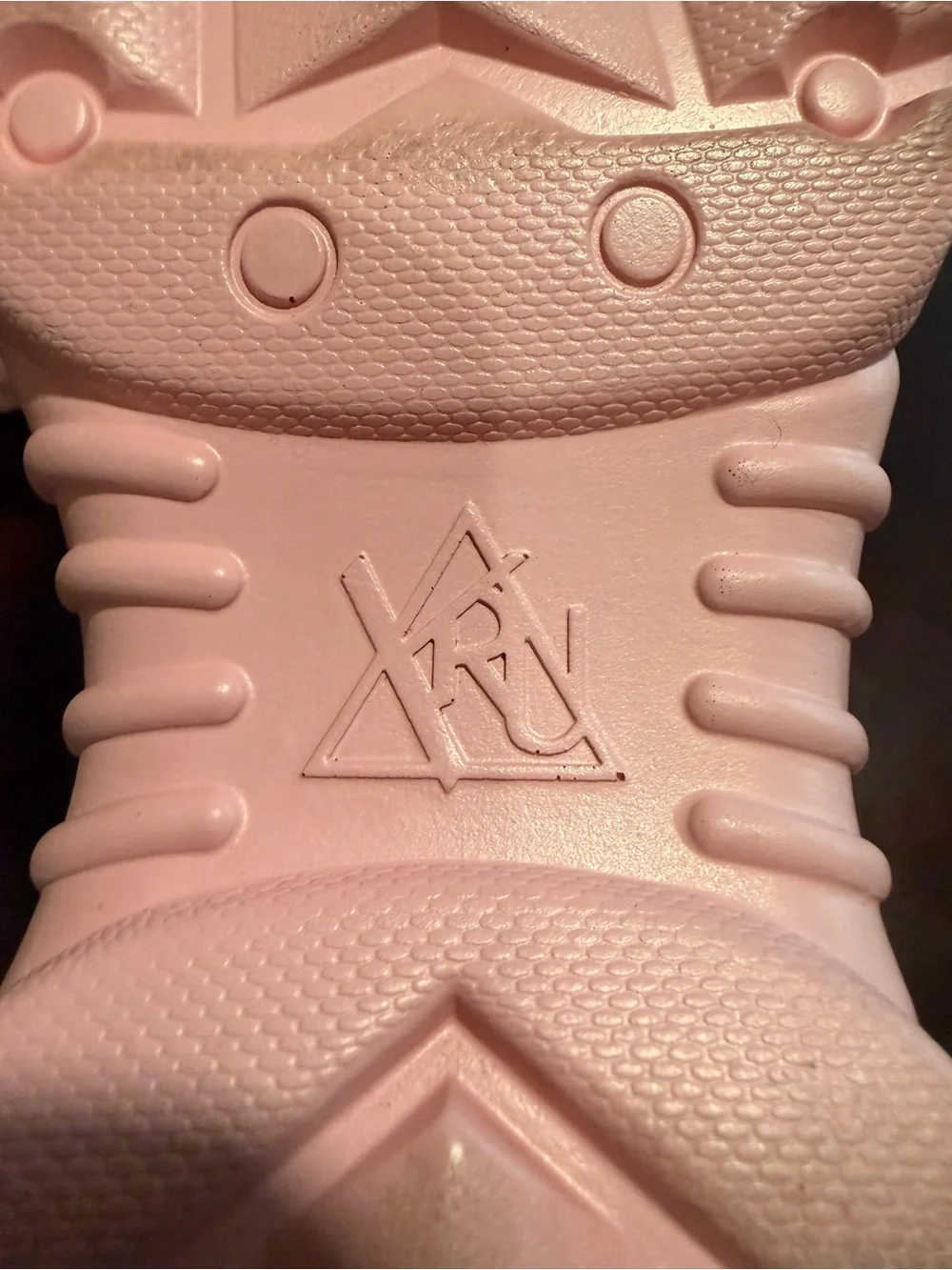 Dolls Kill Pink Iridescent Glitter Platform Sneakers
